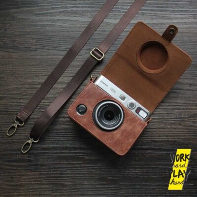 กระเป๋ากล้อง Instax mini EVO กระเป๋าหนัง PU พร้อมสาย เคสกล้อง ของขวัญปัจฉิม คุณภาพงานส่งออก