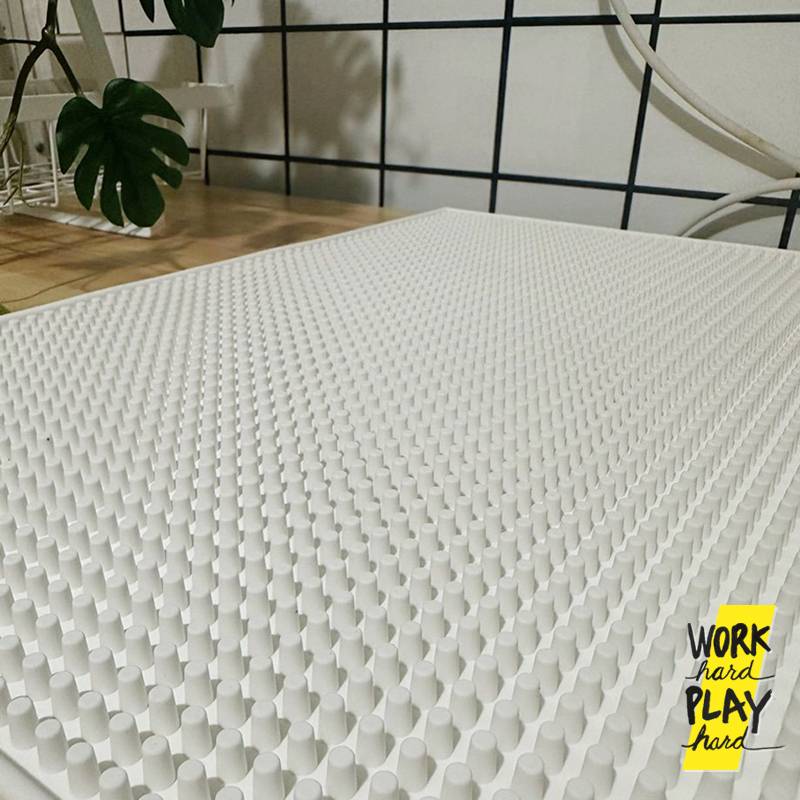 WHPH shop Bar Mat บาร์แมท 30x45 cm แผ่นยางกันลื่น อุปกรณ์ร้านกาแฟ แผ่นยางบาร์แบบหนา 3 สี ขาว น้ำตาล - Image 9