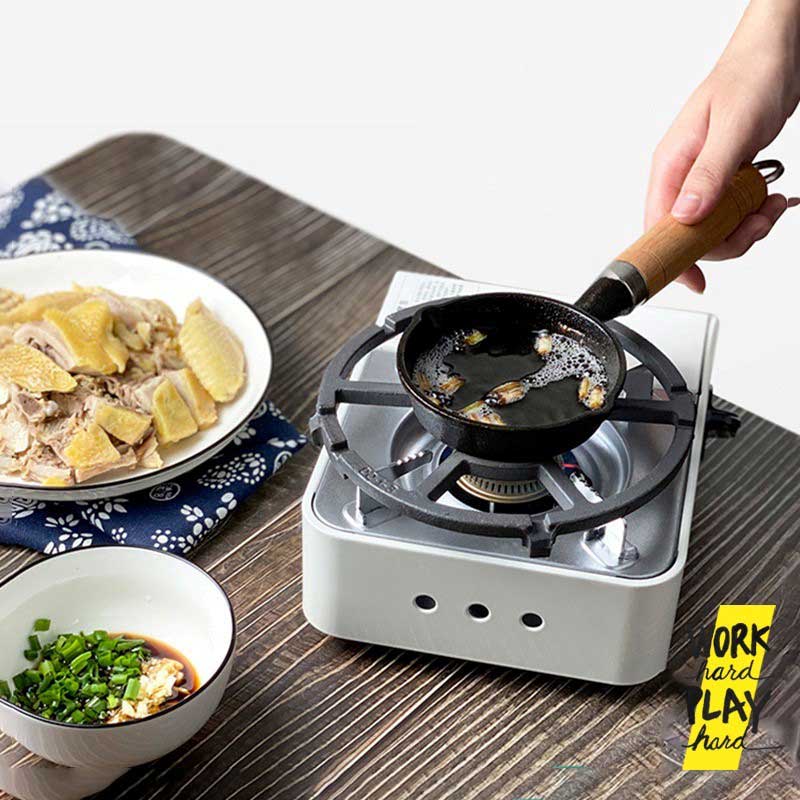 WHPH shop กระทะทอดไข่ดาว Sauce Pan 10/15cm กระทะเหล็กหล่อ ด้ามไม้จริง คุณภาพงานส่งออก ขายบน Amazon - Image 6