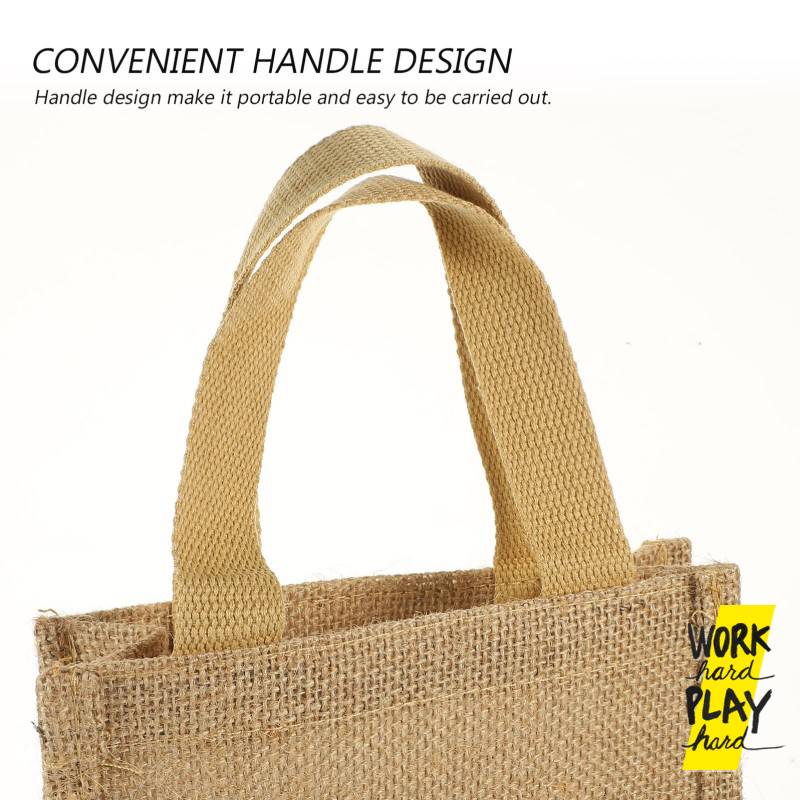 WHPH shop ถุงใส่ไวน์ ผ้า canvas กระเป๋าใส่ไวน์ สำหรับปิคนิค แบบใส่1ขวดและ2ขวด ใส่ กระเช้าของขวัญ คุณภาพงานส่งออก - Image 8