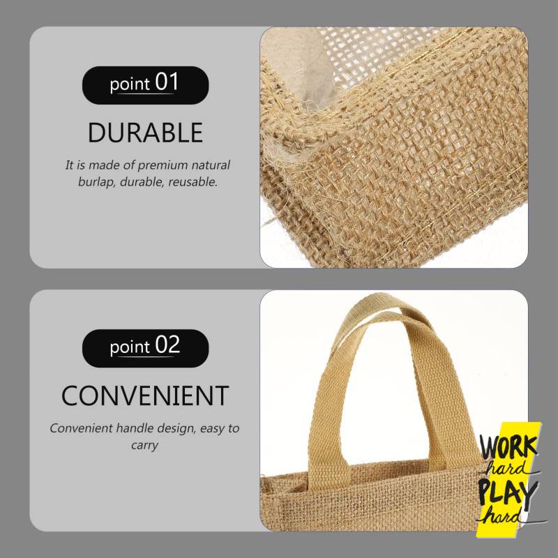WHPH shop ถุงใส่ไวน์ ผ้า canvas กระเป๋าใส่ไวน์ สำหรับปิคนิค แบบใส่1ขวดและ2ขวด ใส่ กระเช้าของขวัญ คุณภาพงานส่งออก - Image 9
