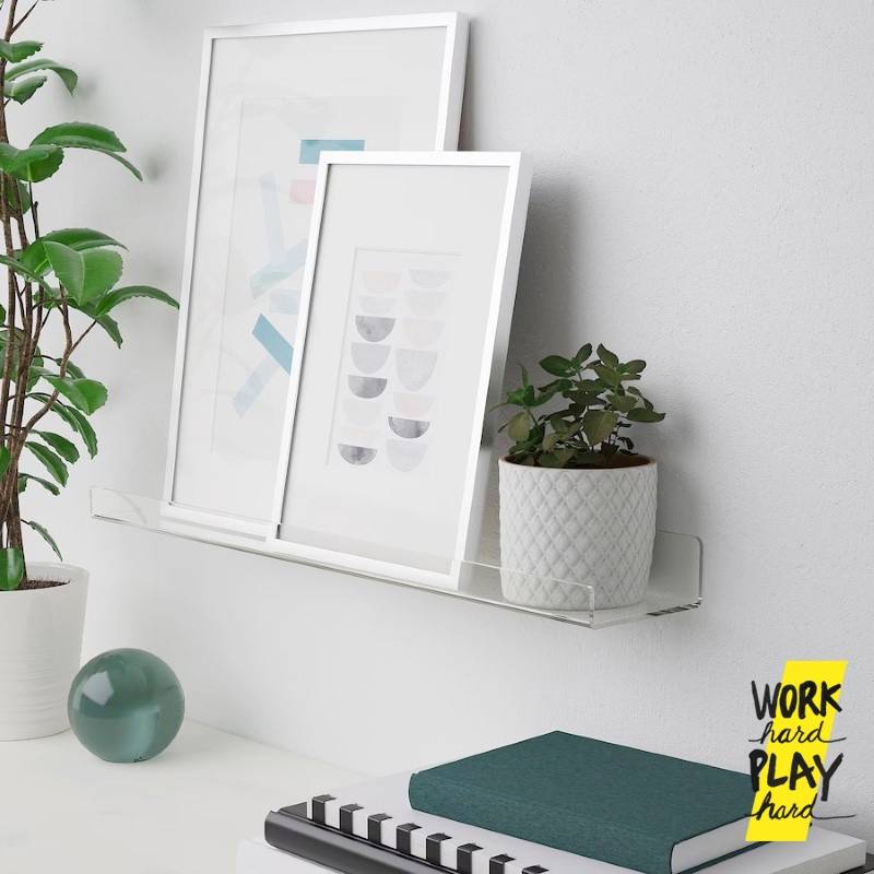 WHPH shop ชั้นวางของติดผนัง acrylic shelf ใส มินิมอล ชั้นวางแผ่นเสียง คุณภาพงานส่งออก - Image 2