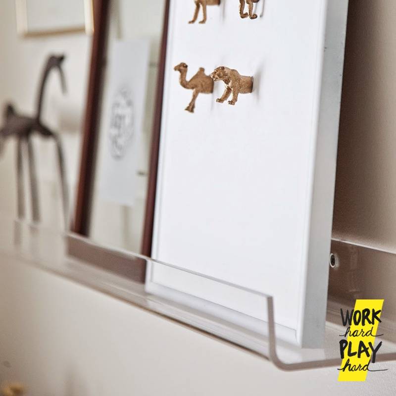 WHPH shop ชั้นวางของติดผนัง acrylic shelf ใส มินิมอล ชั้นวางแผ่นเสียง คุณภาพงานส่งออก - Image 6