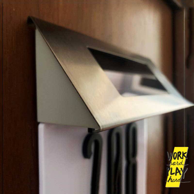 ป้ายบ้านเลขที่ LED โซล่าเซลล์ เปิดปิดอัตโนมัติ เฟรมสแตนเลส กันฝน - Image 7