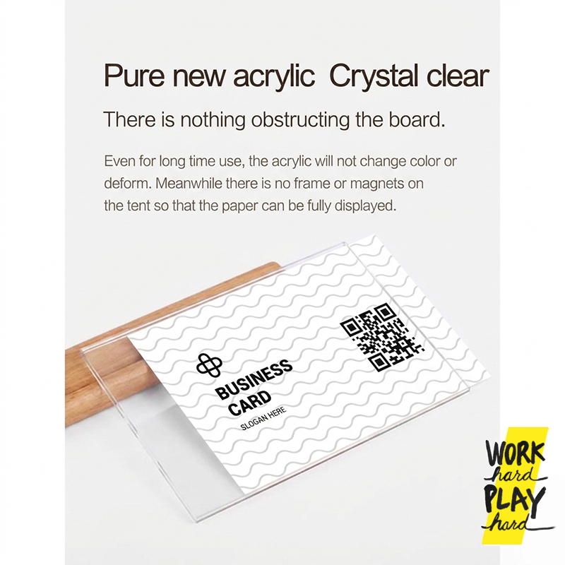 WHPH shop ป้ายราคา ป้ายฐานไม้ ป้ายอะคริลิค ป้ายตั้งโต๊ะ สไตล์ MUJI minimal - Image 6