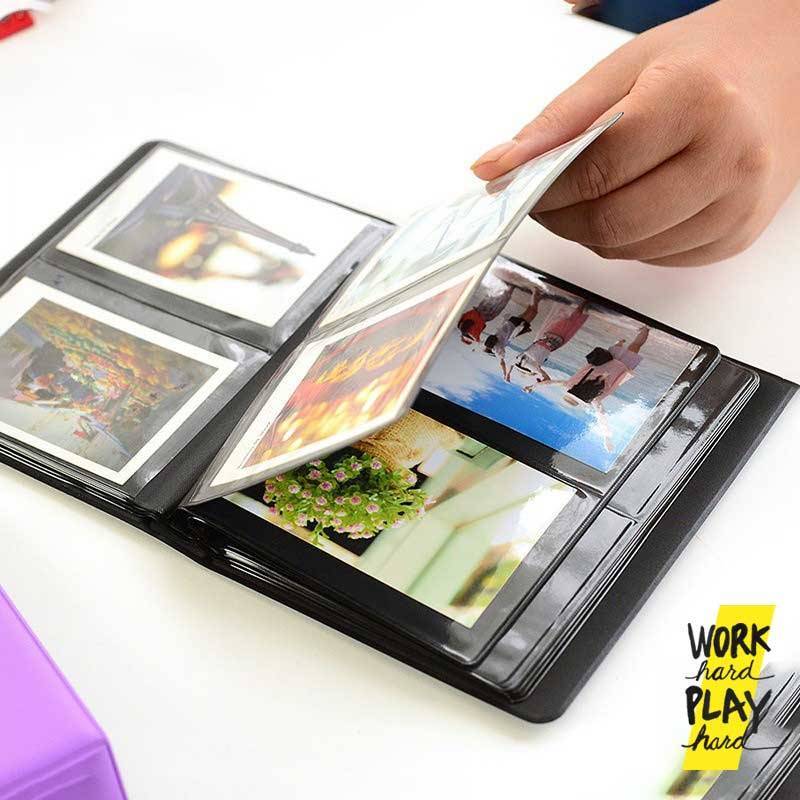 WHPH shop อัลบั้มรูปโพลารอยด์ 2x3 นิ้ว แบบสอด 64 รูป อัลบั้มใส่รูป minimal สีเรียบ คุณภาพงานส่งออก - Image 7