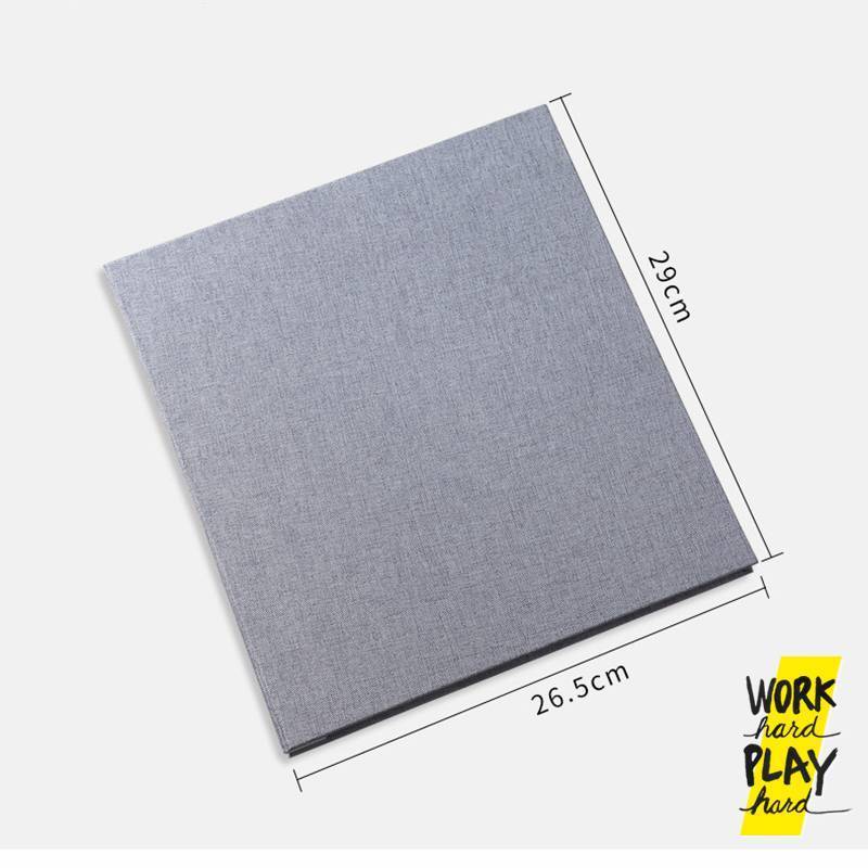 WHPH shop อัลบั้มรูป DIY ขนาดใหญ่ แบบแปะ 40 หน้า 20 แผ่น อัลบั้มใส่รูป photobook ปกผ้า - Image 8