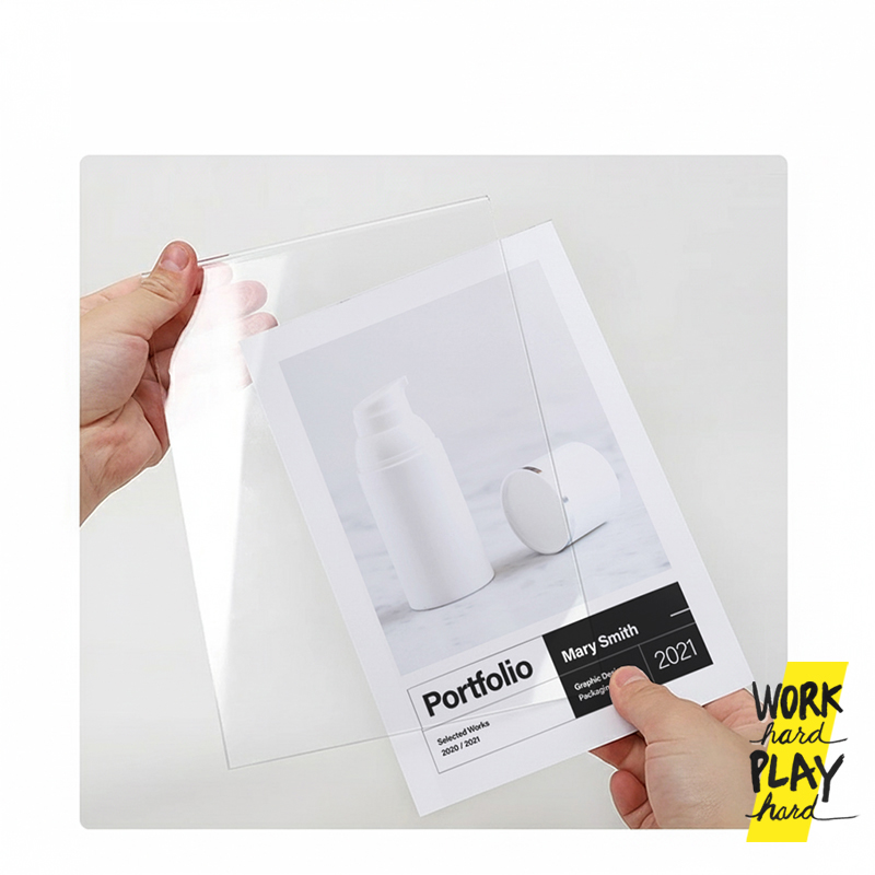 แท่นแสดงสินค้า minimal A4 แท่นโชว์สินค้า ป้ายแนะนำสินค้า โปรโมชั่น นิทรรศการ - Image 5