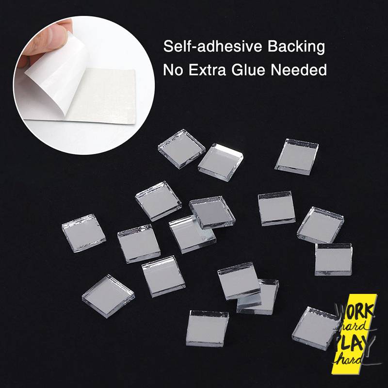 สติ๊กเกอร์โมเสค กระจกเงาจิ๋ว แบบม้วน 4×100 ซม. มีกาวในตัว โค้งงอได้ DIY ตกแต่งผนัง - Image 6