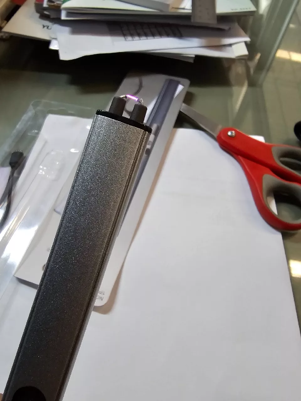 ที่จุดเทียนหอม USB สีเงิน ปลายด้ามมีประกายไฟฟ้า รีวิวจากลูกค้า CK0025