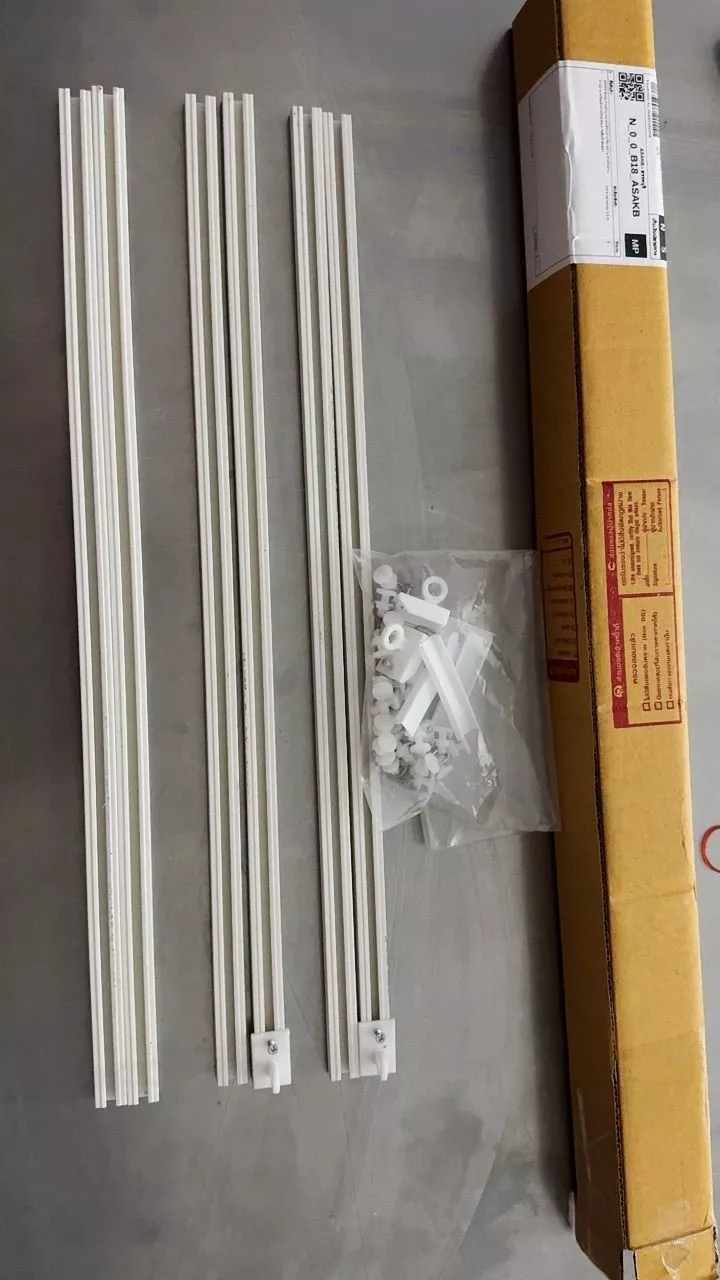 รางม่านไม่เจาะ ชุด 1.5 ม. แยกเป็นรางสั้นหลายชิ้นพร้อมลูกล้อ รีวิวจากลูกค้า DC0049